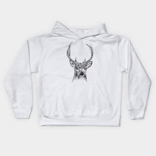 Deer Head Print Kids Hoodie